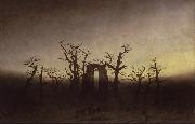 Caspar David Friedrich Abbey under Oak Trees (mk09) oil painting picture wholesale